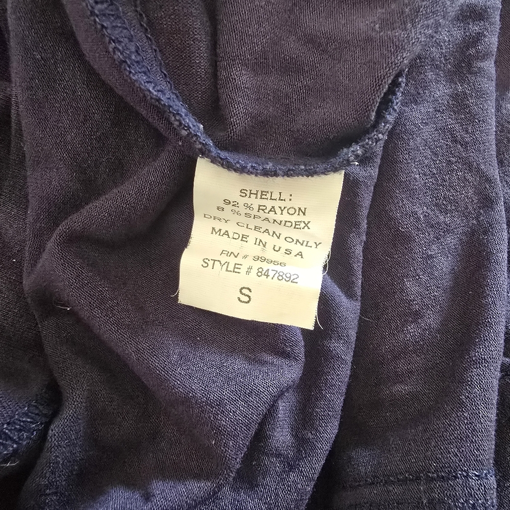 Shoshanna Long Sleeve Navy Blue Dress Size Small - Picture 8 of 8